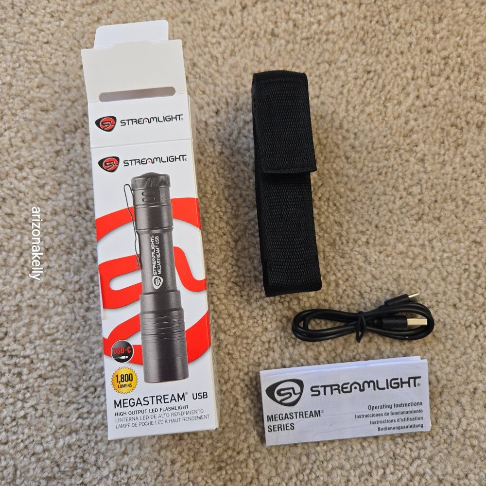 NIB Streamlight MegaStream USB Tactical Flashlight **1800 LUMENS** LEO Police - Picture 4 of 8